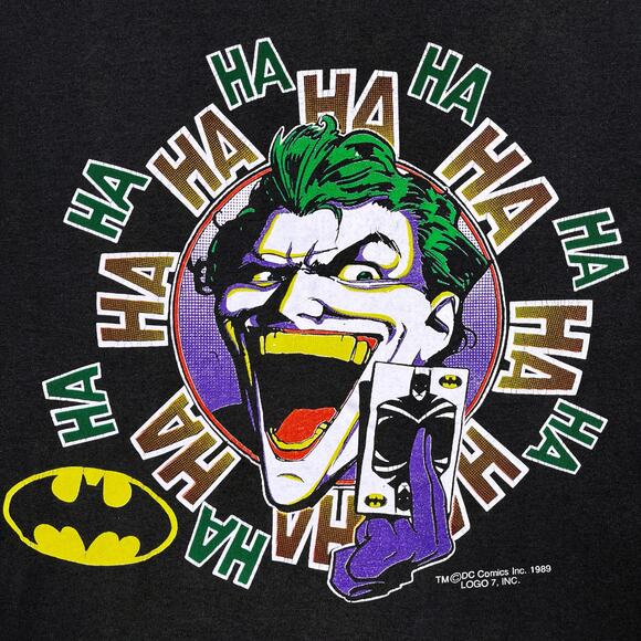 Vintage 1989 The Joker Comic T Shirt Medium Tee DC Comics 80s DC Comics Batman - Picture 6 of 16
